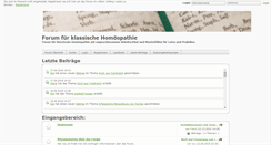 Desktop Screenshot of homoeopathiezirkel.de