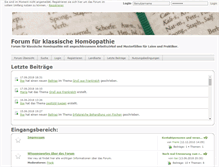Tablet Screenshot of homoeopathiezirkel.de